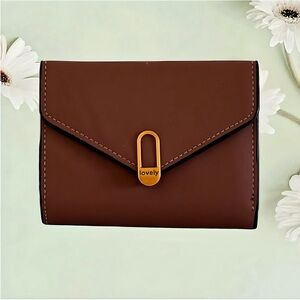 NWOT Tan Foldover Women’s Wallet